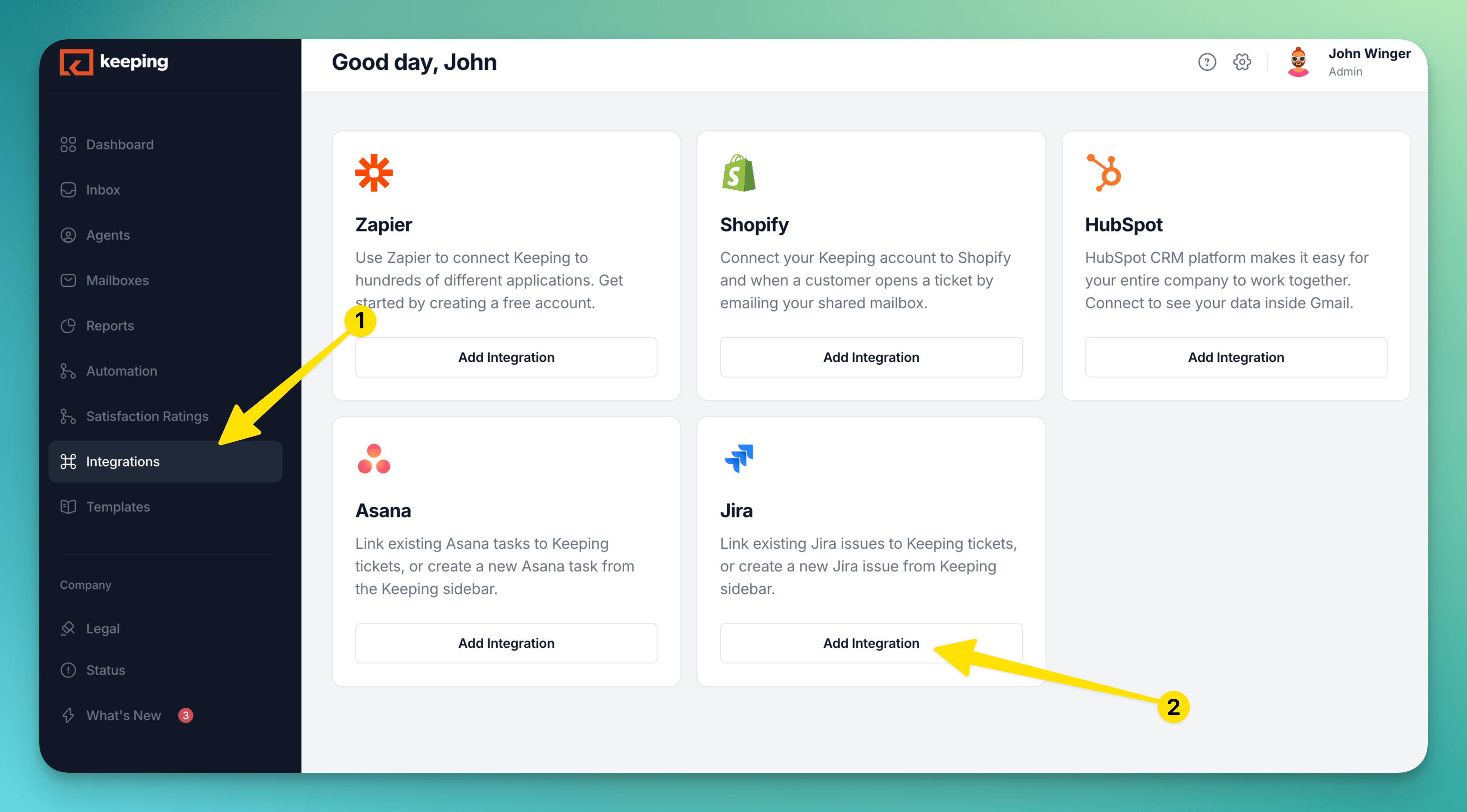 Asana Keeping Integration